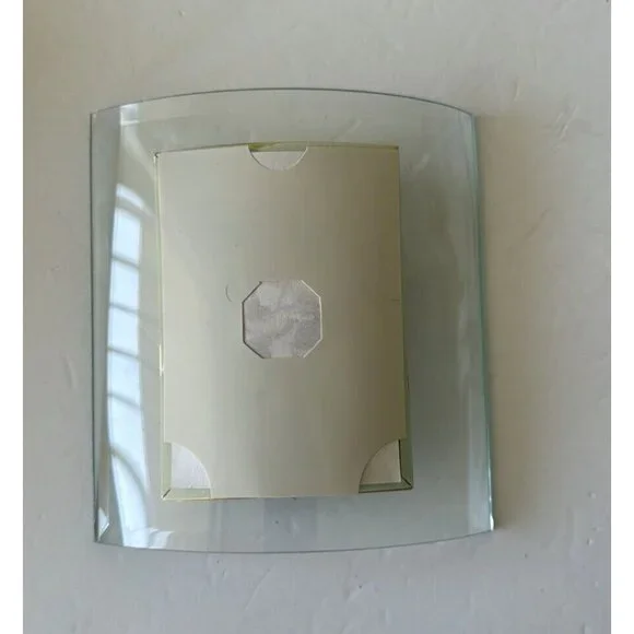 NIB Elegant Glass and Gold tone Picture Frame Decorated for Pic.W 3.5" x H 5.5" - Picture 5 of 11